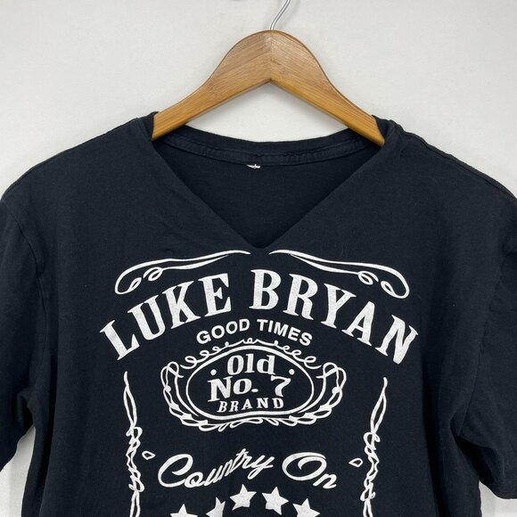 Luke Bryan T-Shirt‎ Women's Size L Black Country On Tour 2023 Music Festival - Picture 2 of 9